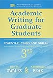 Academic Writing for Graduate Students: Essential Tasks and Skills