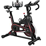 Exercise Bike, DMASUN Indoor Cycling Bike Stationary, Comfortable Seat Cushion, Multi - grips Handlebar, Heavy Flywheel Upgraded Version