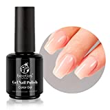 Beetles Nude Gel Nail Polish 15ml Neutral Color Natural Gel Polish Set Mocha Mouse Cake Translucent Soak Off LED Nail Lamp Gel Polish Nail Art Gel 0.5Oz Gift for Women