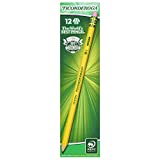 Ticonderoga Pencils, Pre-Sharpened, #2 Soft Lead, Yellow Barrel, Box Of 12
