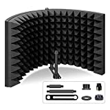 Aokeo (AO-302) Professional Studio Recording Microphone Isolation Shield.High Density Absorbent Foam is Used to Filter Vocal. Suitable for Blue Yeti and Any Condenser Microphone Recording Equipment