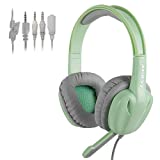 SADES R17 Gaming Headset for PS4 Controller,Xbox One,PC,Laptop,Mac,Tablet,Smartphone,Over Ear Noise-canceling Gaming Headphones with Mic for Nintendo Switch Games(Black&Red)