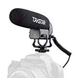 Takstar SGC-600 Shotgun Microphone, Camera Microphone for iPhone Smartphone, Nikon Canon Sony DSLR Camcorder Professional Video Microphone with Windscreen, Shock Mount, 3.5mm Stereo Audio Jack