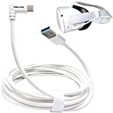 OQLINK Oculus Quest 2 Link Cable 13ft(4M), USB Type C to A, USB 3.2 Gen1 5Gbps/3A, Oculus Link Cable, Oculus Link, Oculus Cable with High Speed Data Transfer & Fast Charging (White, 4m/13ft)
