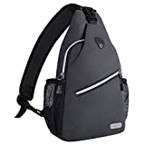 MOSISO Rope Sling Backpack (Up to 13 inch), Multipurpose Crossbody Chest One Shoulder Outdoor Travel Hiking Daypack, Space Gray