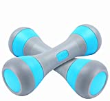 Nice C Womens Weights, Adjustable Dumbbells, Hand Weights Neoprene 5-in-1 Options, Non-Slip, All-Purpose, Home, Gym, Office (4.5Lb, Blue Pair)