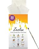 Rosin Press Bags 2x4 inch | 40 Pack | 1 x Wax Carving Tool | 3 x Parchment Papers | Premium Nylon Filter Press Bags for Heat Press | Double-Stitch | Reusable (160 micron)