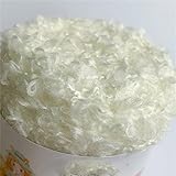 WellieSTR 50g (No.1White) Soft Plush Wool Acrylic Fancy Loop Yarn for Doll Hair Making,Crochet Knitting,Needle Felting Doll Hair | Curly Hair Coils of Wool Felt Carded Sheep Wool,Roving,Fiber, Red