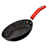 Millvado Nonstick Frying Pan, 8' Small Skillet With Healthier Granite Non Stick Coating, Omelet Egg Pan, Cooking Pan, Silicone Easy Grip Handle, Compatible with Electric, Gas, Induction Frying Pans