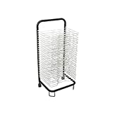 Pearington Mobile Art Drying Rack for Classrooms, Art Studio, 25 Shelves, White