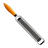 Deiss PRO Lemon Zester & Heavy Duty Cheese Grater & Vegetable Grater — Parmesan Cheese Lemon, Garlic, Nutmeg, Chocolate, Fruits, Vegetables, Ginger Grater - Cheese Shredder & Stainless Steel Grater