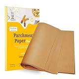 Katbite 200Pcs 9x13 inch Heavy Duty Unbleached Parchment Paper, Parchment Paper Sheets for Baking Cookies, Cooking, Frying, Air Fryer, Grilling Rack, Oven(9x13 Inch)