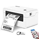 NefLaca Bluetooth Thermal Label Printer,High Speed 4x6 USB Shipping Label Printer Commercial Direct Thermal Label Maker Bluetooth Support Windows Ipad iPhone Android Smart Phone(White-Bluetooth)