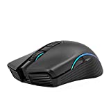 NYIEFADA Bluetooth Wireless Mouse for Laptop, LED Rechargeable Silence Computer Mice with Side Buttons Supports 2 Devices 3 DPI for HP/Dell/Win8/10/Mac