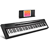 Donner DEP-10 Beginner Digital Piano, 88 Key Full-Size Semi-Weighted Keyboard, Portable Electric Piano with Sustain Pedal, Power Supply