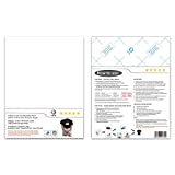 MR.R Inkjet and Laser Compatible Printable Heat Transfer Vinyl Paper for Dark T-shirt Fabric ,8.5''x11'',50 sheets per Pack,Made in USA