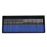 30 pcs Diamond Drill Bit Set 2mm 3mm 15 pcs. ea Cylindrical Burr Kit Jewelry Beach Sea Glass Shells Gemstones Gems Lapidary Compatible with Dremel 30pcs. 2 mm 3 mm (1/8')