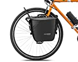 ROCKBROS Front Roller Panniers Bag Front Rack Bike Bag Durable Shelf Package with Carrying Handle & Free Shoulder Strap for Touring Picnic Commuting 1 Pair