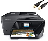 HP OfficeJet Pro 69 Series, All-in-One Wireless Inkjet Printer, HP Instant Ink, Scan and Copy with Mobile Printing, Auto 2-Sided Printing, Black, with MTC Printer Cable