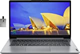 Lenovo 2022 Ideapad 1i 14' HD Laptop, Intel Celeron N4020 Processor, 4GB RAM, 64GB eMMC Flash Memory, Intel HD Graphics 500, HD Webcam, Stereo Speakers, Cloud Grey, Windows 11S, 128GB USB Card