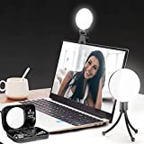 Ksunun Video Conference Lighting Kit, Zoom Lighting for Computer, Webcam Light Laptop Light for Video Conferencing Clip on for Remote Working/Webcam Lighting/Self Broadcasting and Live Streaming
