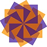 12 Pieces Halloween Gel Filter Colored Halloween Correction Gel Light Filter Transparent Color Film Plastic Sheets for Reading, Led Light or Craft, Purple and Orange, 11.7 x 8.3 Inches
