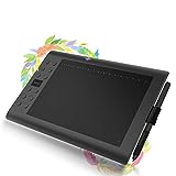 GAOMON M106K PRO 10 x 6.25 Graphics Drawing Tablet with 8192 Levels Tilt Supported Battery-Free Stylus and 12 Hot Keys for Windows/mac/Android OS