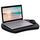 BIRDROCK HOME Oversized Lap Desk with Memory Foam Cushion | Portable Desk | Fits Laptops Up to 17' | Matte Black | Portable Office Desk | Work from Home