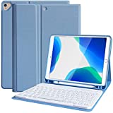 Keyboard Case for iPad 9th/8th/7th Generation 2021/2020/2019, iPad 10.2/Pro 10.5 Keyboard Case with Pencil Holder, Detachable Bluetooth Keyboard for 9th/8th/7th Gen 10.2 inch/iPad Air 3/iPad Pro 10.5