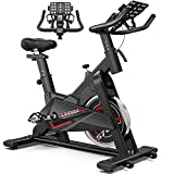LABODI Exercise Bike, Stationary Indoor Cycling Bike, Cycle Bike for Home Cardio Gym, Belt Drive Workout Bike with 35 LBS Flywheel, Thickened Frame Upgraded Version