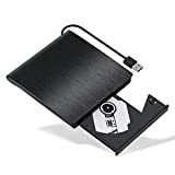 External DVD/CD Drive, USB 3.0 Slim Portable CD DVD +/-RW Drive, External DVD/CD ROM Writer for Laptop or Desktop Compatible with Windows XP/7/8/10, Mac OS, Linux