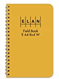 Elan Publishing Company E64-8x4W Wire-O Field Surveying Book 4 ⅞ x 7 ¼ Yellow Stiff Cover (E64-8x4W Yel)