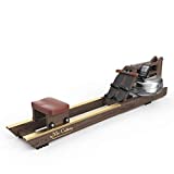 Mr. Captain Rowing Machine for Home Use,Water Resistance Vintage Oak Rower with Bluetooth Monitor