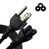 Universal 3 Prong Mickey Mouse Plug Power Cord IEC 60320 for Lenovo HP Dell ASUS Acer Sony Lenovo Samsung AC Adapter Laptop Notebook Computer Printer Scanner Charger