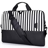 BAGSMART Laptop Bag for Women, 15.6 Inch Laptop Case,Slim Computer Bag,Laptop Carrying Case,Laptop Messenger Shoulder Bag,Business Briefcase Work Bag Travel Office,Zebra Stripes