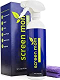 Screen Cleaner Kit - Best for LED & LCD TV, Computer Monitor, Laptop, and iPad Screens – Contains Over 1,572 Sprays in each Large 16 ounce Bottle – includes Premium Microfiber Cloth
