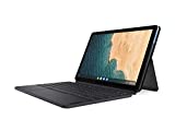 Lenovo Chromebook Duet, 2-in-1, 10.1' WUXGA (1920 x 1200) Display, MediaTek Helio P60T, 4GB LPDDR4X RAM, 128GB eMCP SSD, Integrated ARM G72 MP3 Graphics, Chrome OS, ZA6F0031US, Ice Blue + Iron Grey