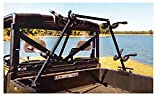 Great Day Quick-Draw Sporting Clays UTV Gun Rack - 4 Gun Model - For UTVs With 36-60in Bed Width - Aluminum Frame - Black Powder-Coated Finish, QD804-SC