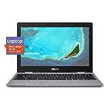 ASUS Chromebook C223 11.6' HD Chromebook Laptop, Intel Dual-Core Celeron N3350 Processor (up to 2.4GHz), 4GB RAM, 32GB eMMC Storage, Premium Design, Grey, C223NA-DH02