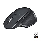 Logitech MX Master 2S Wireless Mouse – Use on Any Surface, Hyper-Fast Scrolling, Ergonomic Shape, Rechargeable, Control Upto 3 Apple Mac and Windows Computers, Graphite (Discontinued by Manufacturer)