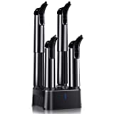 COSTWAY Boot Dryer, 180 Mins Timer, CETL Standard Noiseless Boot Warmer with Heat Blower for Snow Boot Sneaker Glove Hats, with Detachable Pipes