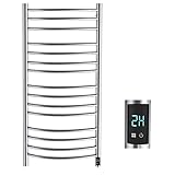 bbee.tech Heated Towel Rack, Towel Warmer with Timer, Wall Mounted hot Towel Warmer for Bathroom, Hardwired or Plug-in Models