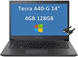 2022 Latest Toshiba Dynabook Tecra A40-G 14' FHD (Intel Dual Core Celeron 5205U, 4GB DDR4 RAM, 128GB PCIe SSD) Full HD IPS Business Education Laptop, Type-C, RJ-45, Webcam, Windows 10 / 11 Pro