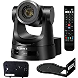 FoMaKo PTZ Camera HDMI 20x Optical Zoom 3G-SDI IP Live Streaming Camera, True to Life Colors, PoE Supports, HDMI PTZ Camera for Church Services Worship Education vMix OBS Wirecast (Black)