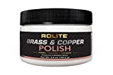 Rolite Brass and Copper Polish - Instant Polishing and Tarnish Removal Cream, Metal Cleaner and Brightener for Antiques, Cookware, Jewelry, and More, 4.5 ounce, Pack of 1