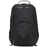 Targus Laptop Backpack for Laptops up to 17-inches Water Resistant Travel Backpack for Business Commuters School Bag College Computer Backpack for Men/Women Large Backpack Travel Gifts, Black (CVR617)