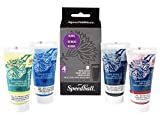 Speedball Water-Soluble Block Printing Ink Starter Set, 4-Color Set, 1.25-Ounce Tubes