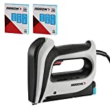 Arrow T50ACD Electric Staple Gun Kit, Corded Stapler with 3750 Pieces T50 1/4', 3/8', 1/2' Staples, for Upholstery Professional and DIY Projects