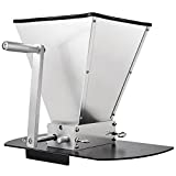 Hilangsan 2 Roller Malt Mill Manual Grain Crusher Grain Mill for Wine Brewing Wheat Barley Crusher Stainless Steel Roller Mill with Metal Base Handle Grain Grinder for Electric Drill