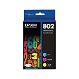 EPSON T802 DURABrite Ultra -Ink Standard Capacity Color Combo Pack (T802520-S) for select Epson WorkForce Pro Printers